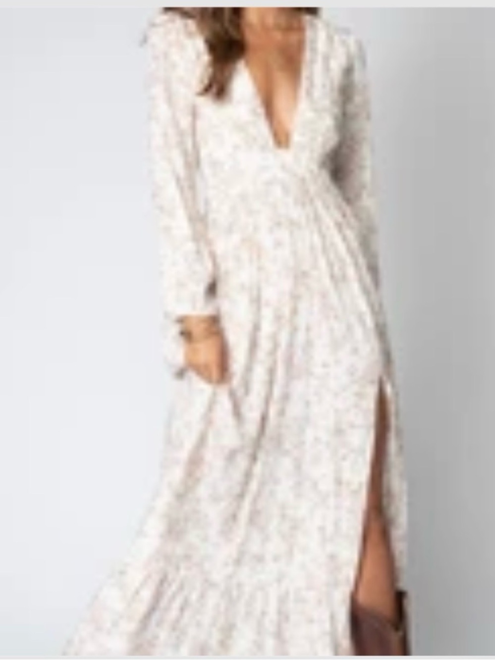 Stillwater The Brand Floral Long Sleeve Maxi Dress